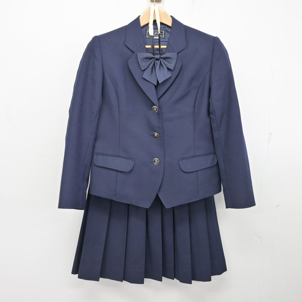 中古】神奈川県 相模女子大学高等部 女子制服 3点 (ブレザー・スカート
