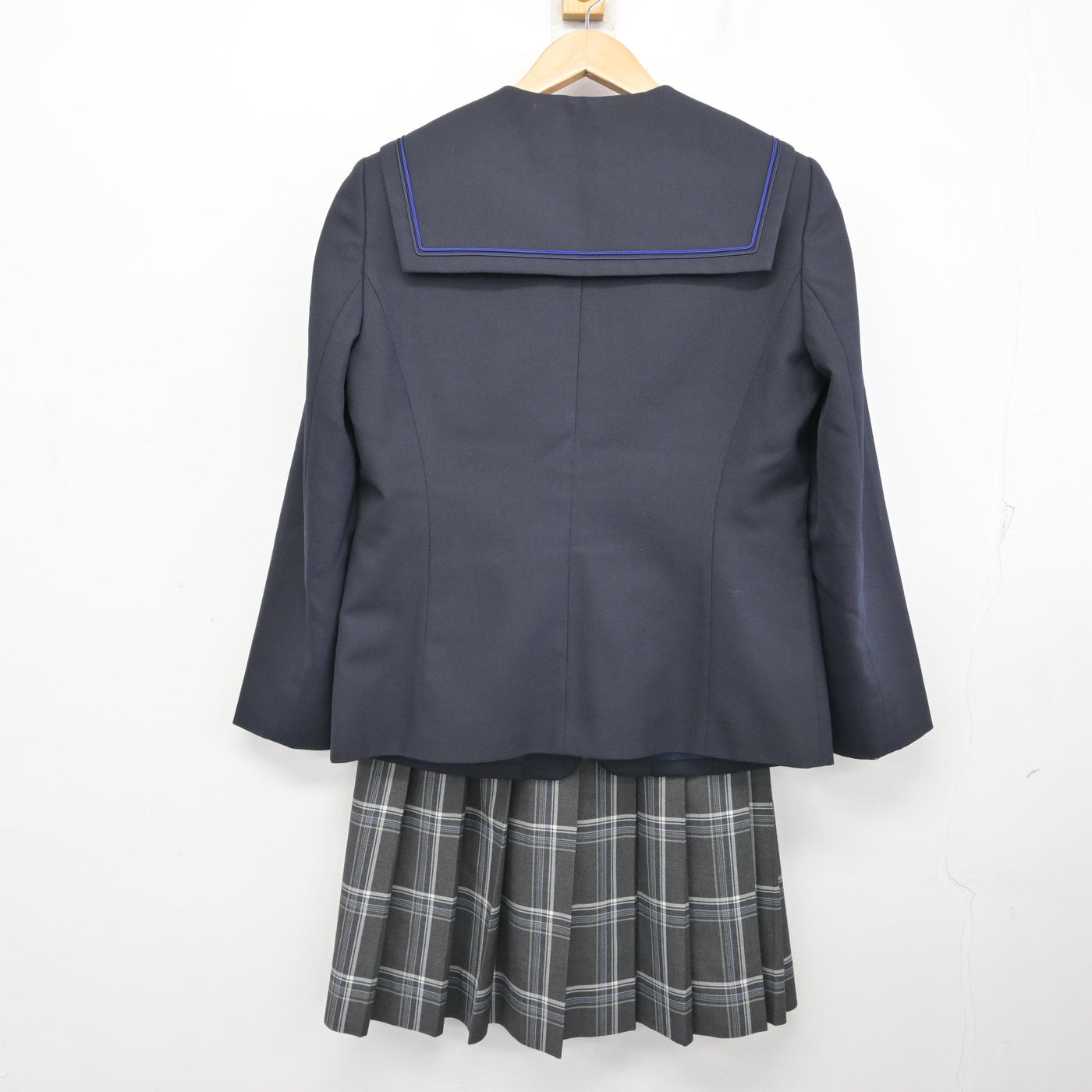 中古】静岡県 静岡サレジオ高等学校 女子制服 4点 (ブレザー・シャツ 