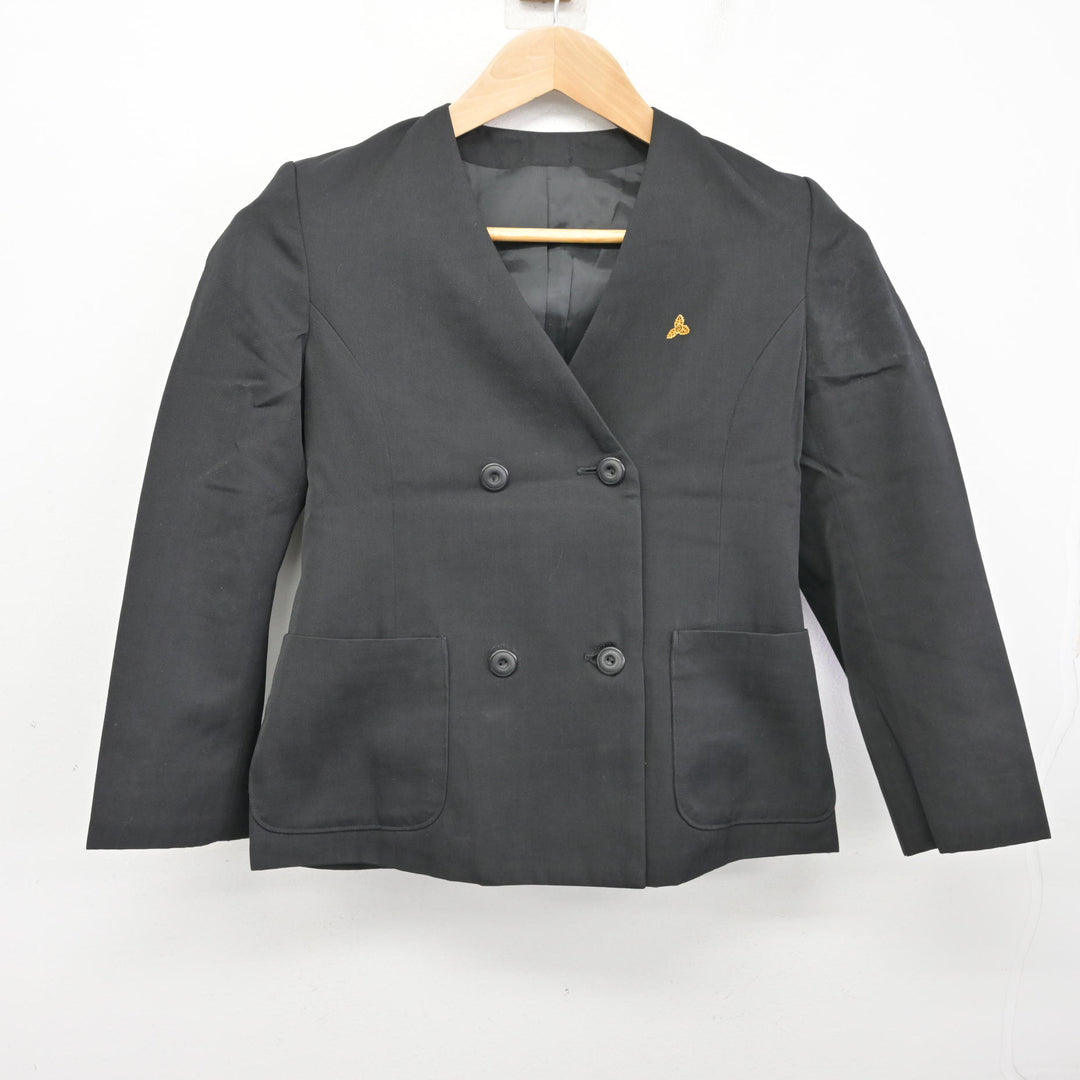 中古】高知県 介良中学校 女子制服 3点 (ブレザー・ベスト・スカート 