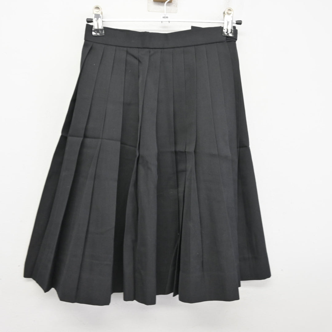 中古】高知県 介良中学校 女子制服 3点 (ブレザー・ベスト・スカート 