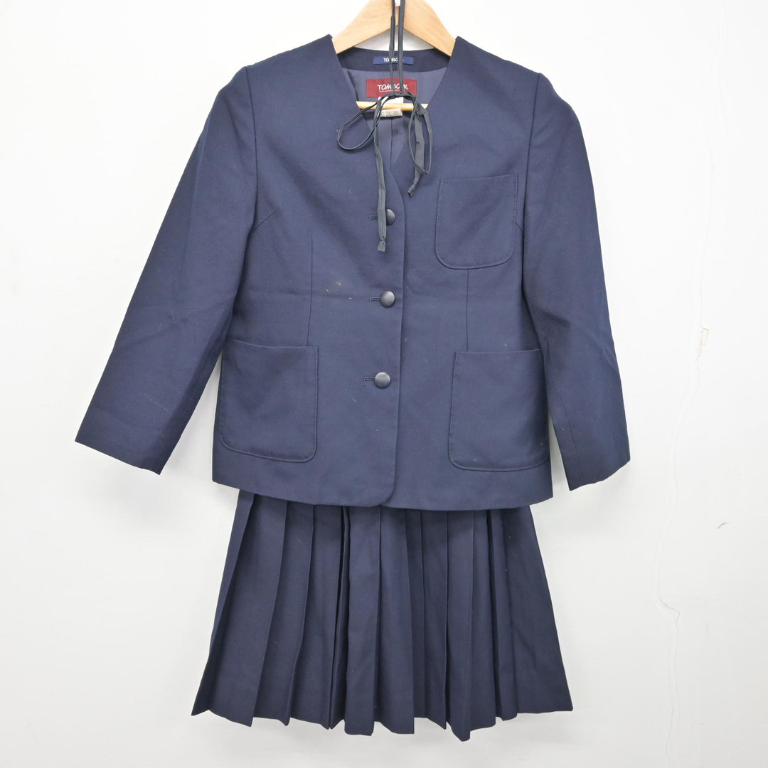 中古】東京都 竪川中学校/旧制服 女子制服 3点 (ブレザー・スカート