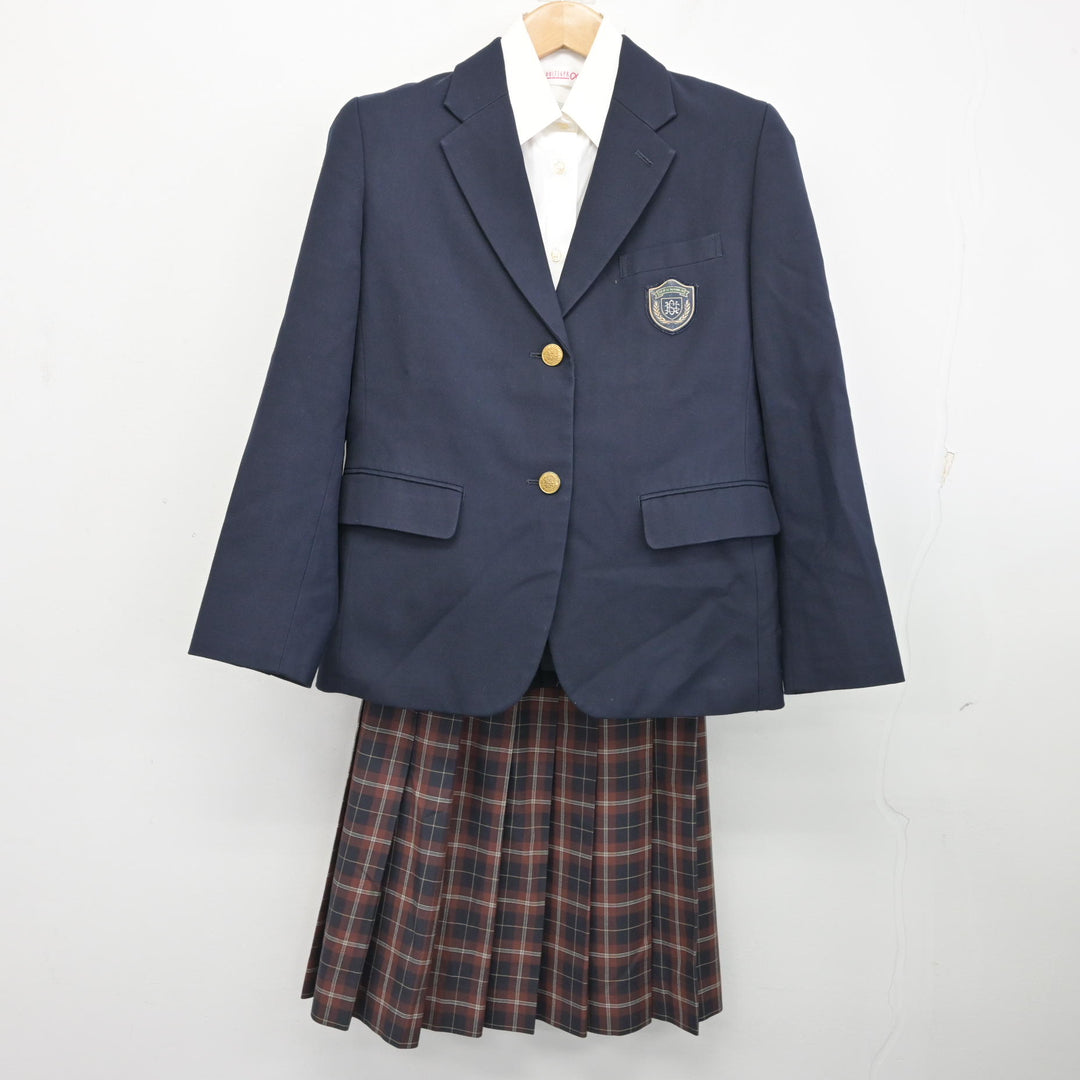 中古】大阪府 清風南海高等学校 女子制服 3点 (ブレザー・シャツ
