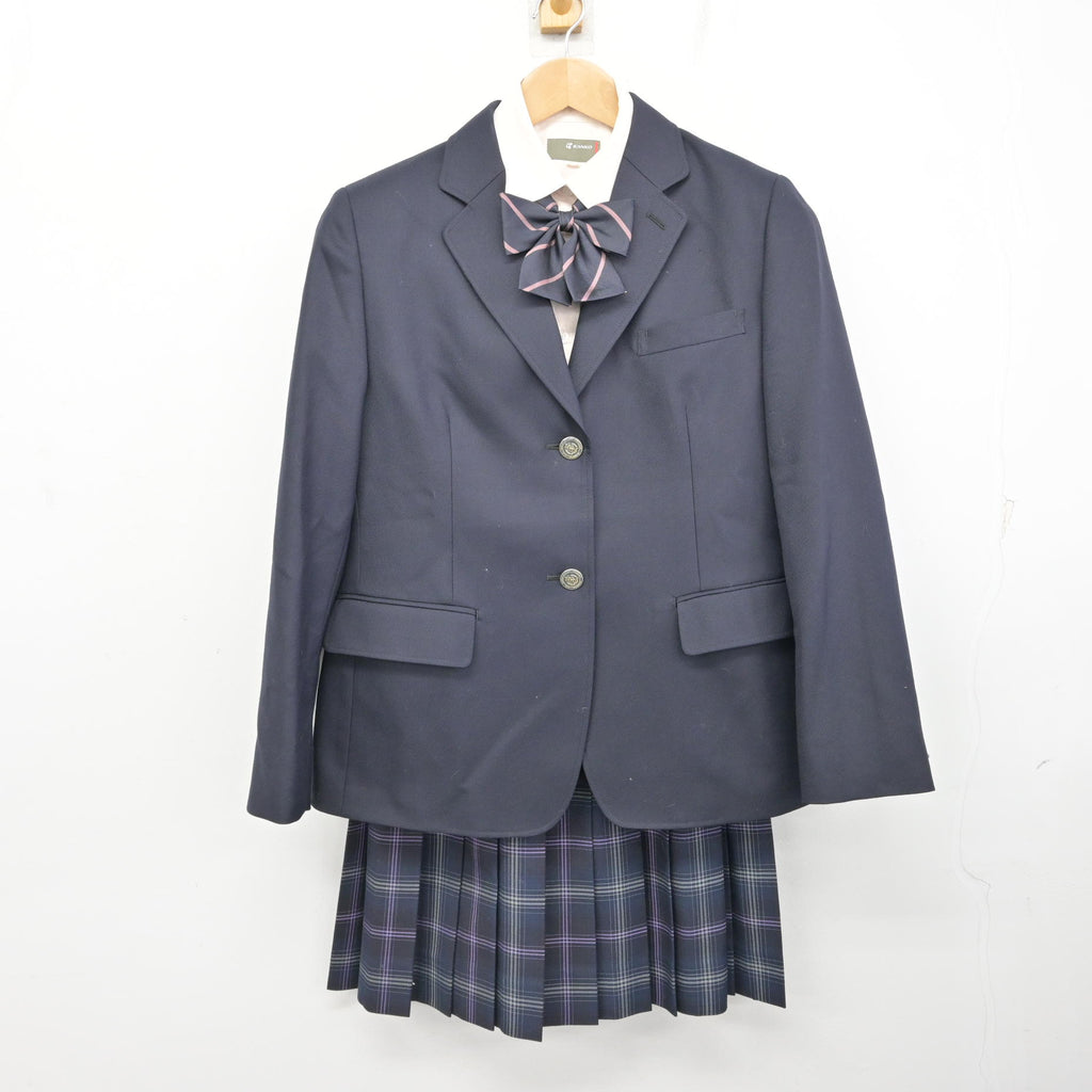 中古】 飛鳥未来きずな高等学校 女子制服 5点 (ブレザー・シャツ