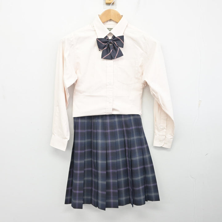 中古】 飛鳥未来きずな高等学校 女子制服 5点 (ブレザー・シャツ