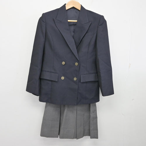 中古】北海道 上野幌中学校 女子制服 5点 (ブレザー・ベスト・シャツ