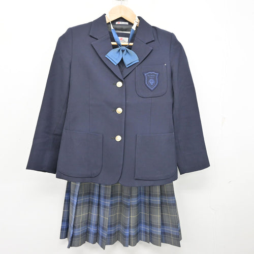 中古】高知県 城西中学校 女子制服 3点 (ブレザー・シャツ・スカート