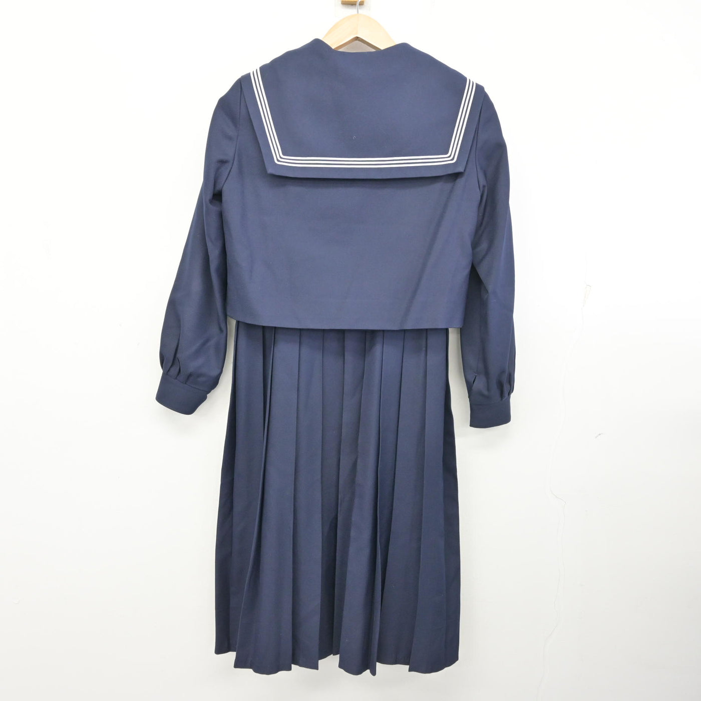中古】福岡県 友泉中学校/旧制服 女子制服 3点 (セーラー服