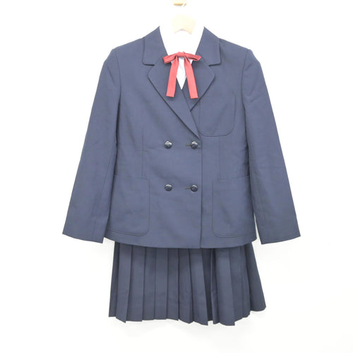 中古】 飛鳥未来高等学校 女子制服 4点 (ブレザー・シャツ・スカート