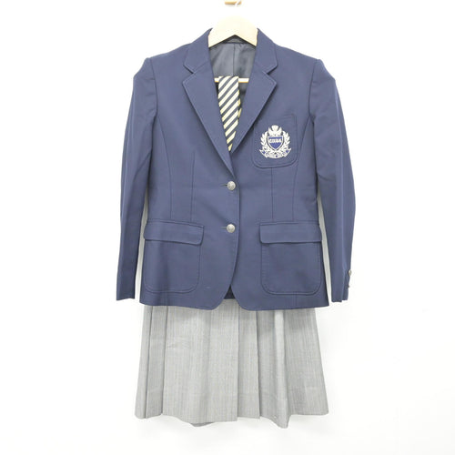 高宮中学校　制服 中古】福岡県 高宮中学校 女子制服 4点 (ブレザー・ニットベスト