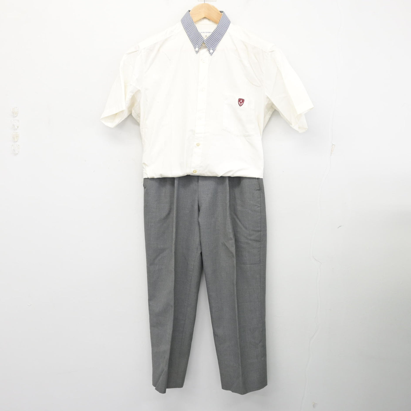 中古】愛知県 名城大学附属高等学校 男子制服 2点 (シャツ・ズボン 
