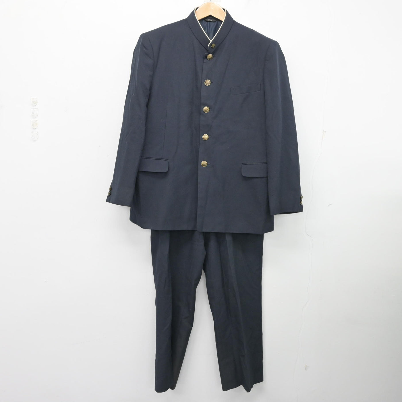 中古】群馬県 高崎工業高等学校 男子制服 2点 (学ラン・ズボン