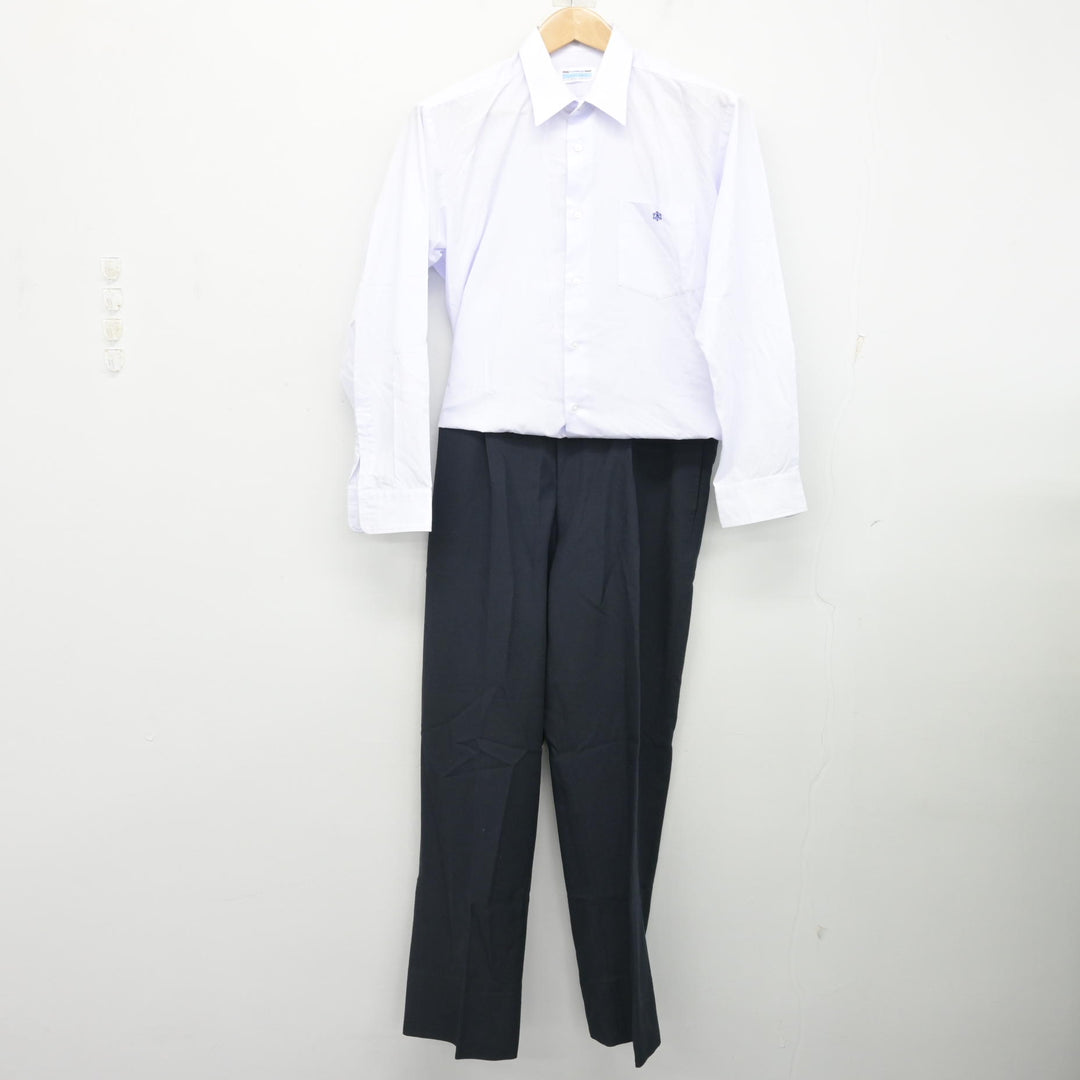 中古】群馬県 高崎工業高等学校 男子制服 2点 (シャツ・ズボン