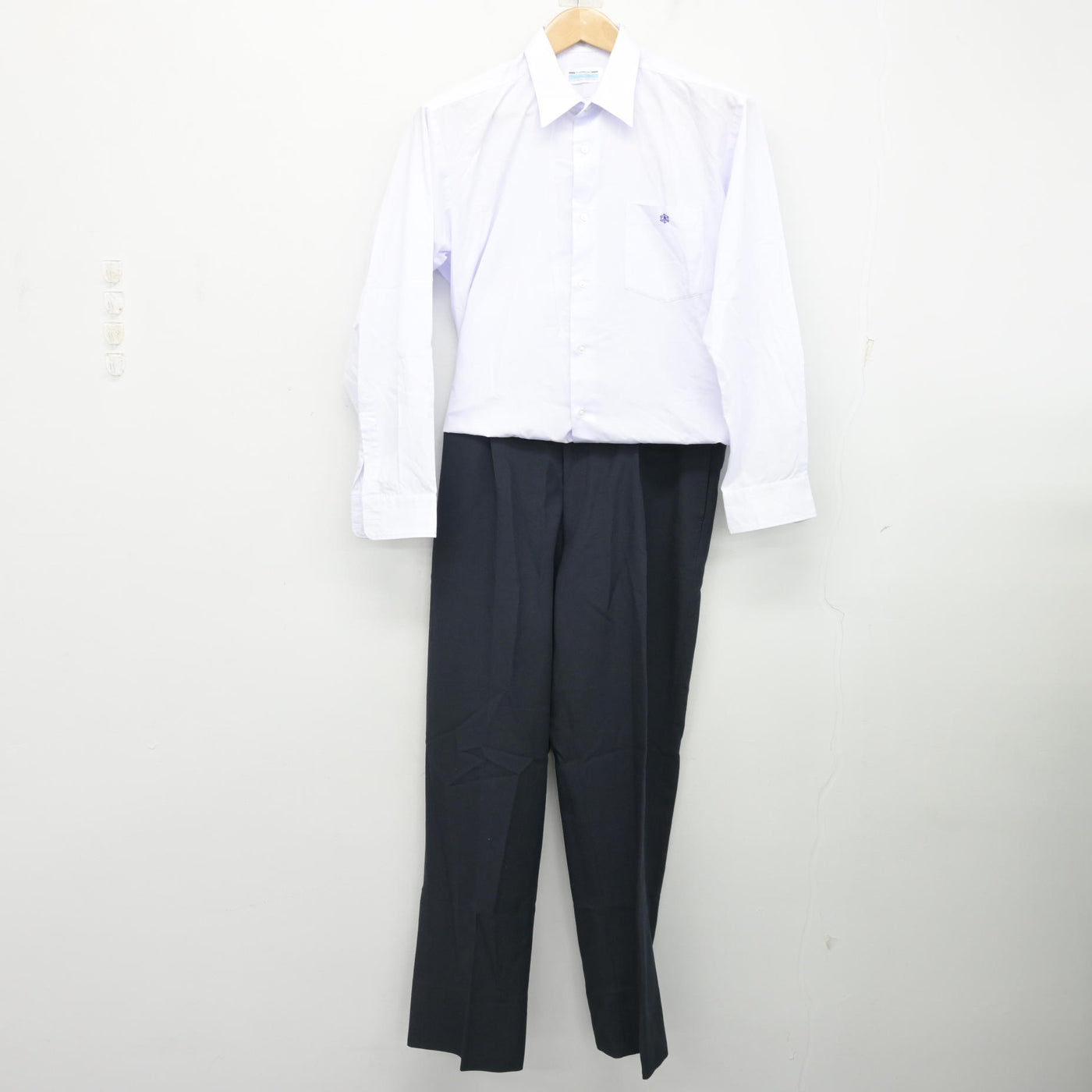 中古】群馬県 高崎工業高等学校 男子制服 2点 (シャツ・ズボン