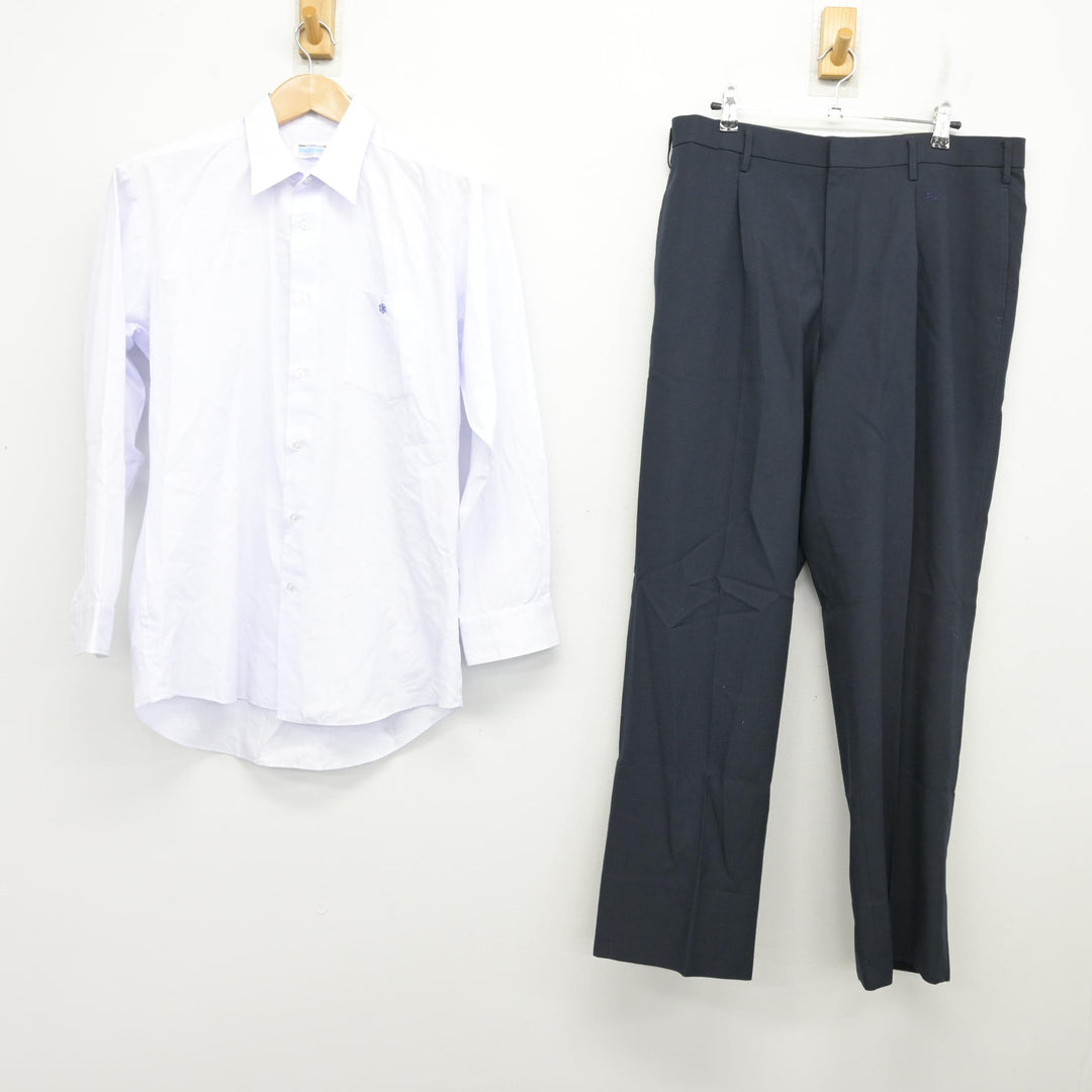中古】群馬県 高崎工業高等学校 男子制服 2点 (シャツ・ズボン