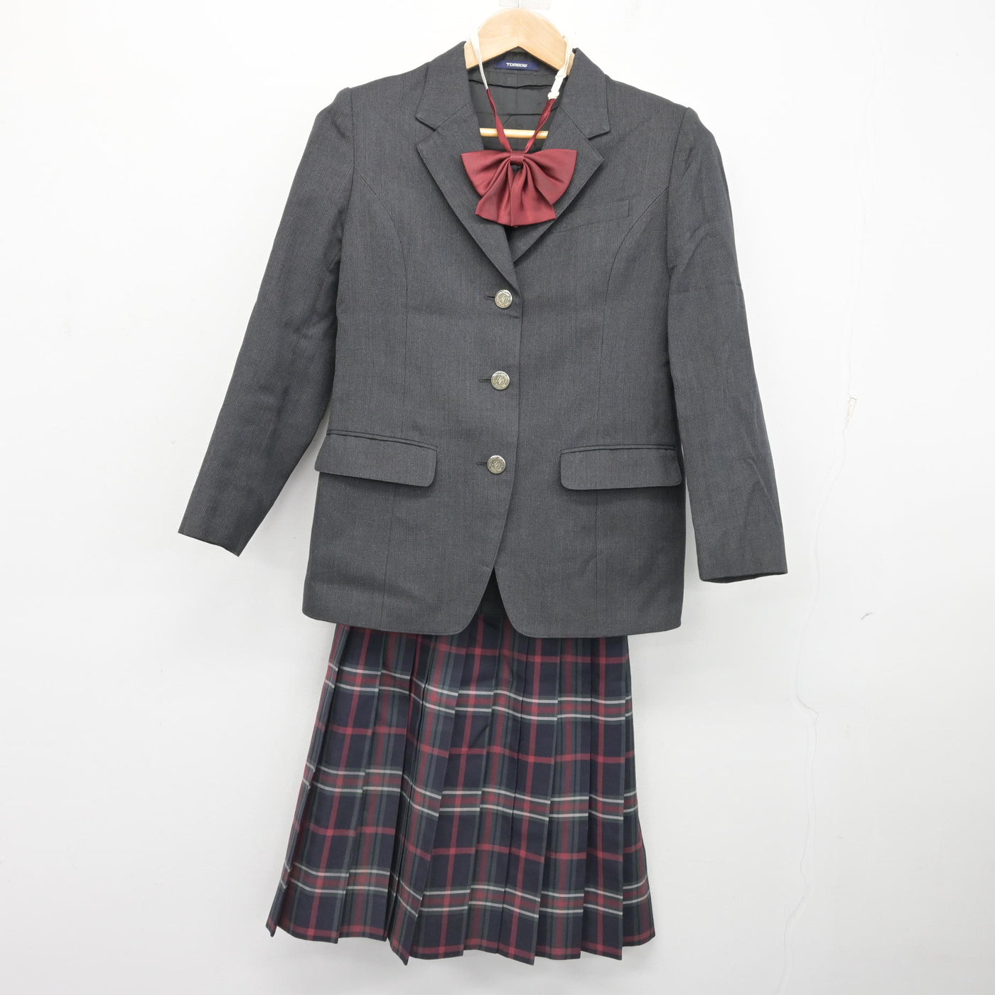 中古】北海道 札幌大谷中学校・高等学校 女子制服 3点 (ブレザー 