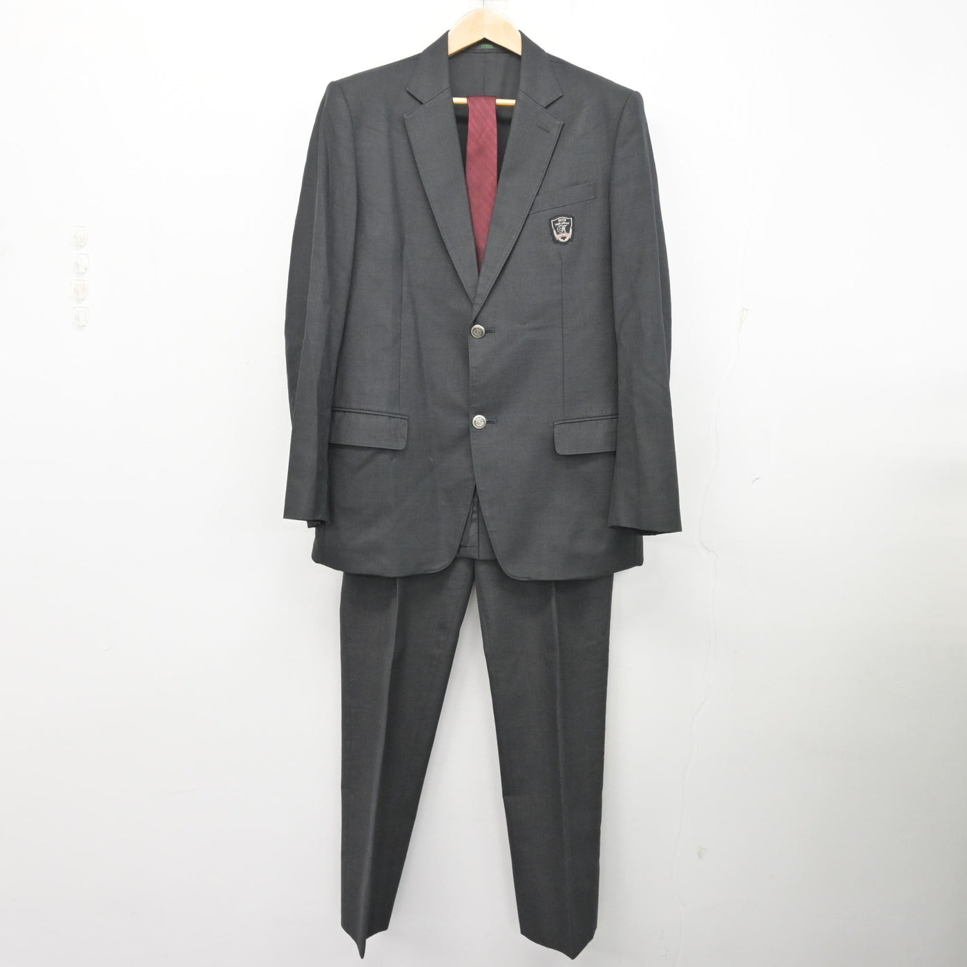 中古】広島県 広島工業大学高等学校 男子制服 4点 (ブレザー・ニット