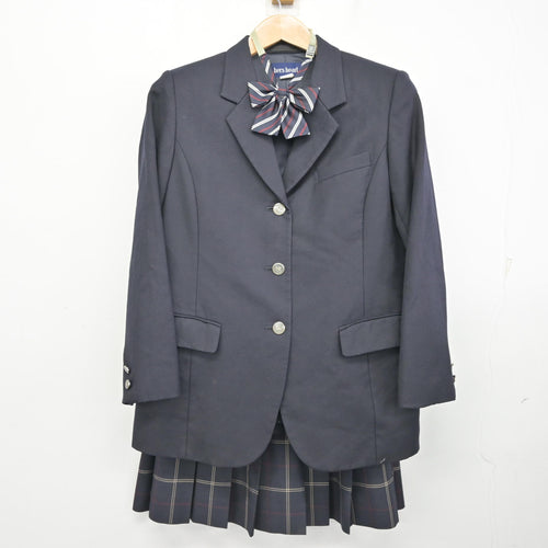 中古】 クラーク記念国際高等学校 女子制服 4点 (ブレザー・シャツ