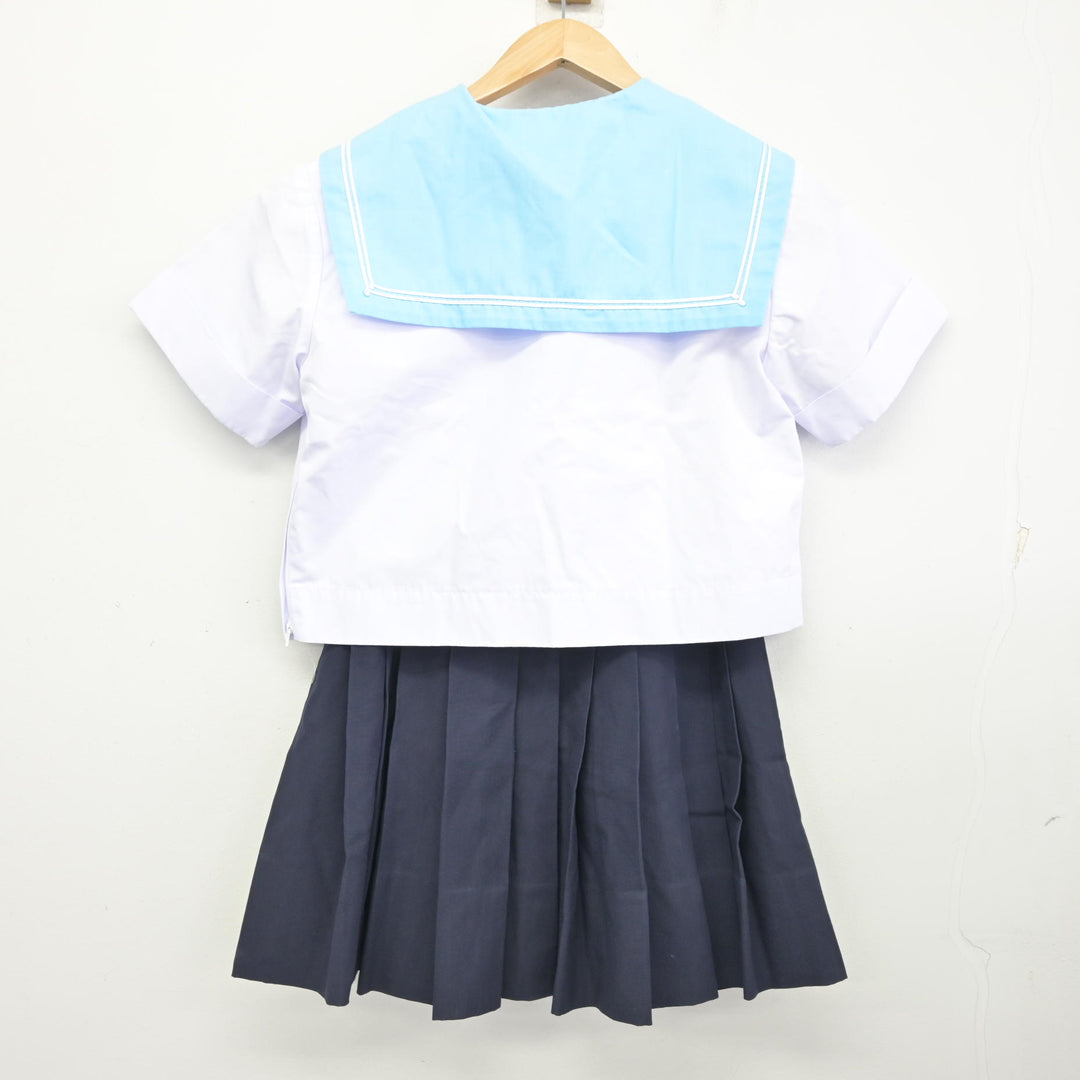 中古】大阪府 夕陽丘高等学校 女子制服 4点 (セーラー服・スカート