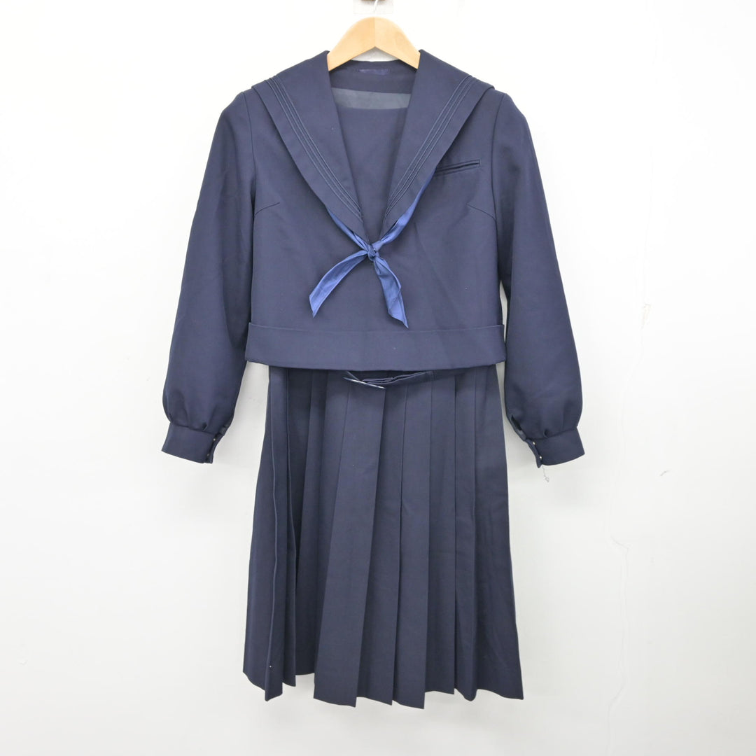 中古】福岡県 黒崎中学校 女子制服 3点 (セーラー服・ジャンパー