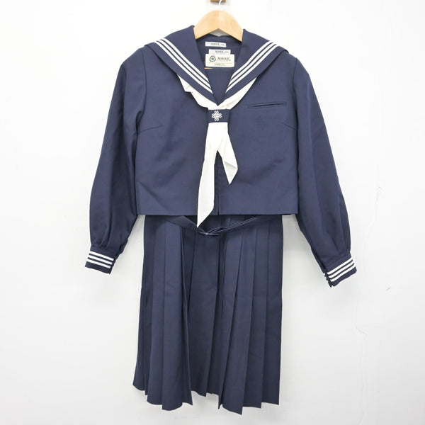 中古】千葉県 八木が谷中学校 女子制服 4点 (セーラー服・その他