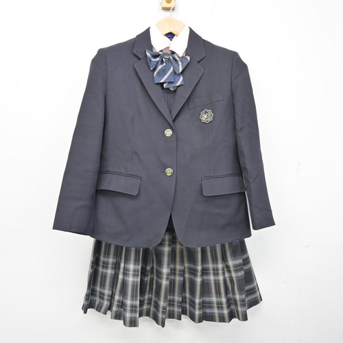 中古】愛知県 高浜高等学校 女子制服 4点 (ブレザー・シャツ・スカート