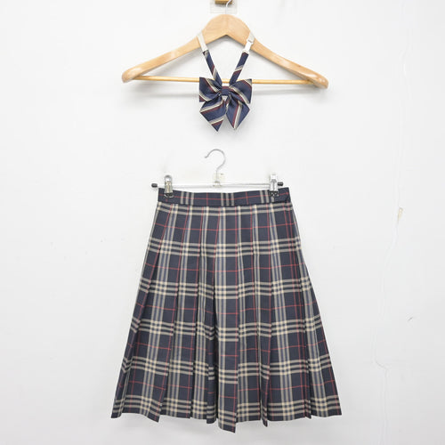 中古】大阪府 南港北中学校 女子制服 2点 (シャツ・スカート) sf124086