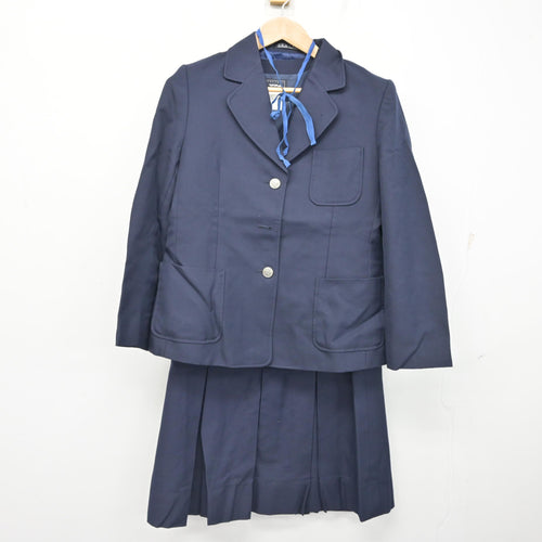 中古】 わせがく高等学校 女子制服 4点 (ブレザー・スカート) sf109997