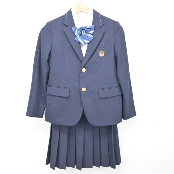 中古】大阪府 北豊島中学校 女子制服 5点 (ブレザー・シャツ・スカート 