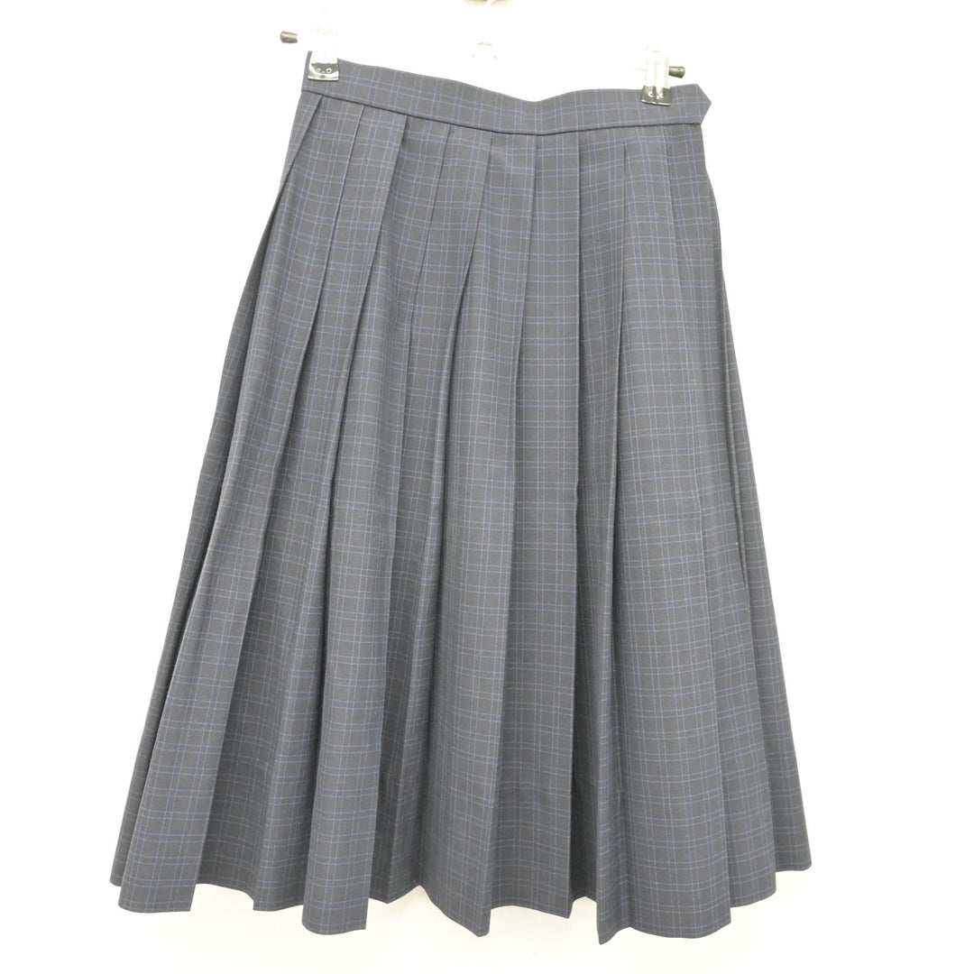 中古】福岡県 福岡市内中学標準服 女子制服 3点 (シャツ・スカート