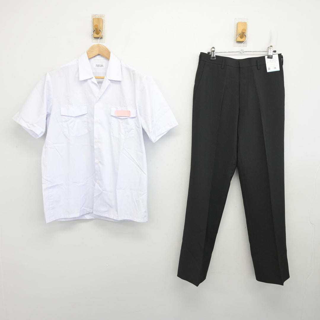 中古】熊本県 八代市立第四中学校 男子制服 2点 (シャツ・ズボン