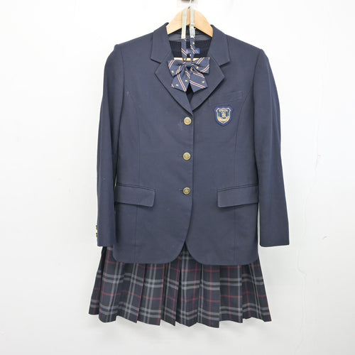 中古】愛知県 南陽高等学校 女子制服 5点 (ブレザー・ニット・スカート