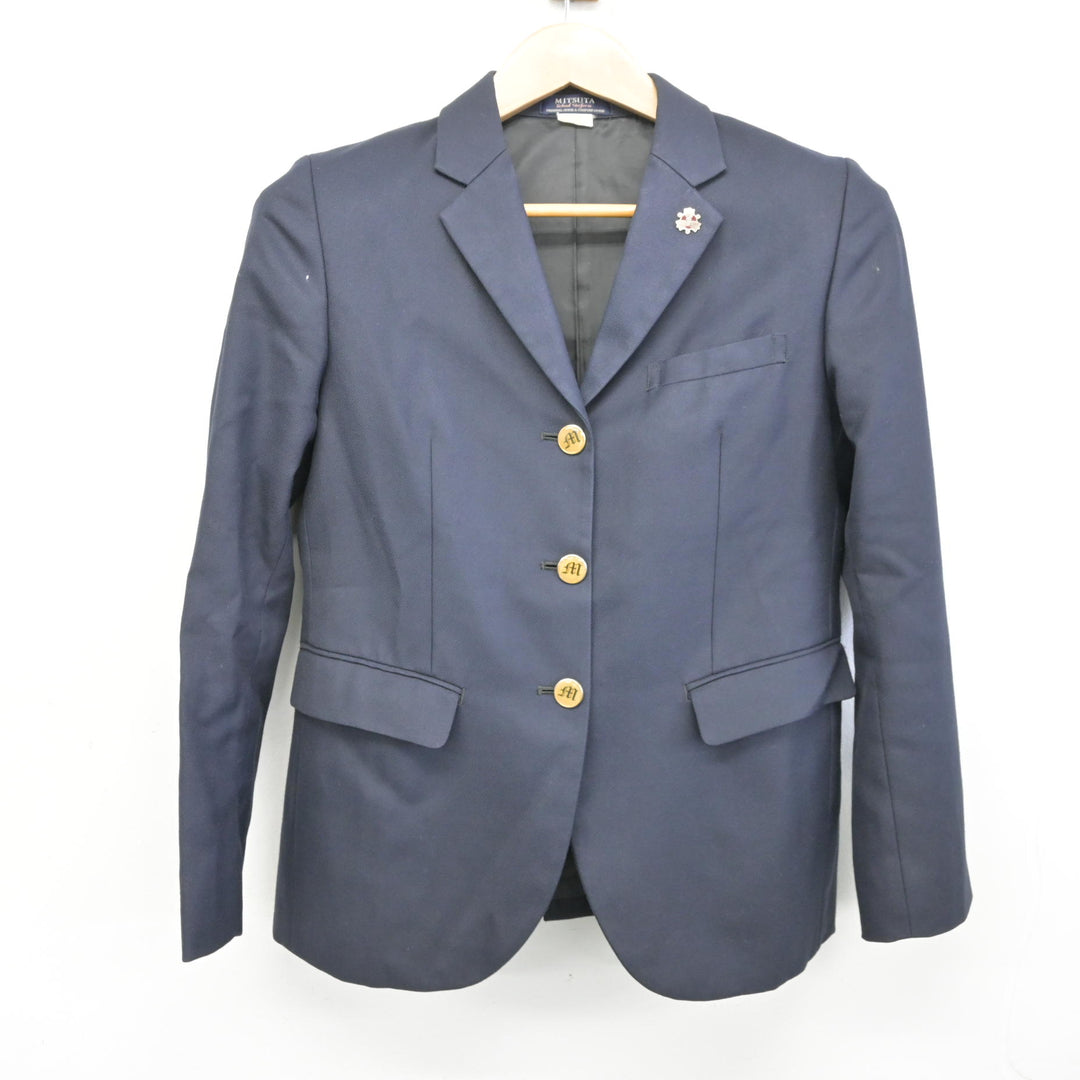 御船高校制服一式(売ります) 中古】熊本県 御船高等学校 女子制服 4点 (ブレザー・シャツ・スカート