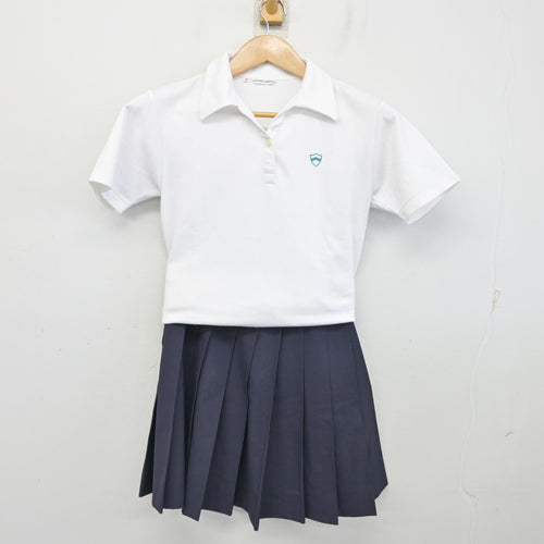 中古】大阪府 南港北中学校 女子制服 2点 (シャツ・スカート) sf124086