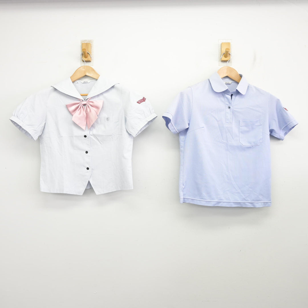 中古】愛知県 杜若高等学校 女子制服 4点 (ブラウス・シャツ・スカート