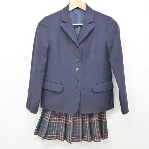 中古】 飛鳥未来高等学校 女子制服 4点 (ブレザー・ニット・スカート
