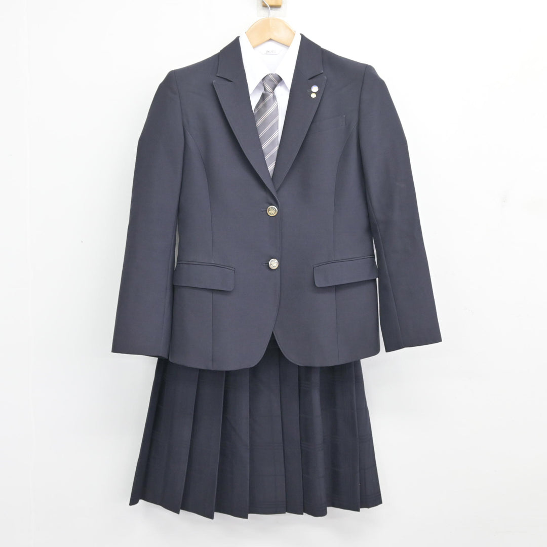 中古】京都府 京都すばる高等学校 女子制服 5点 (ブレザー・シャツ