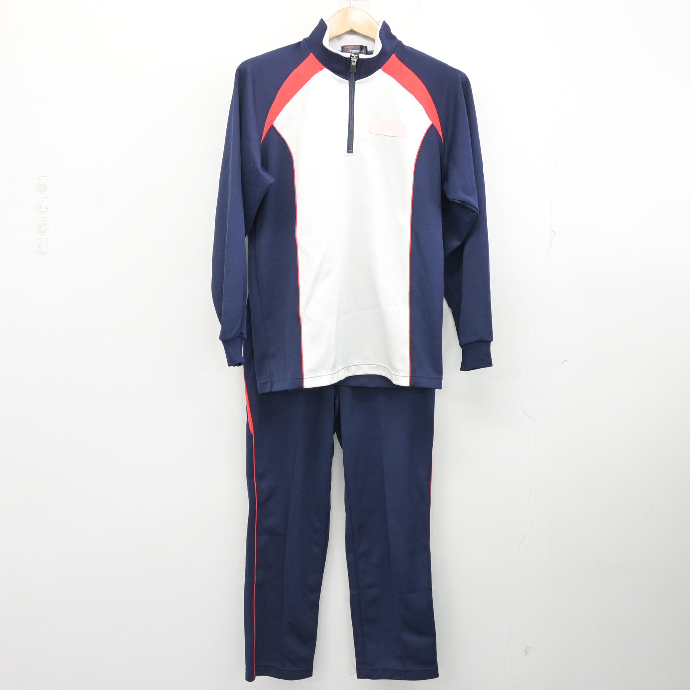 中古】福岡県 花畑中学校 女子制服 3点 (ジャージ 上・体操服 下 
