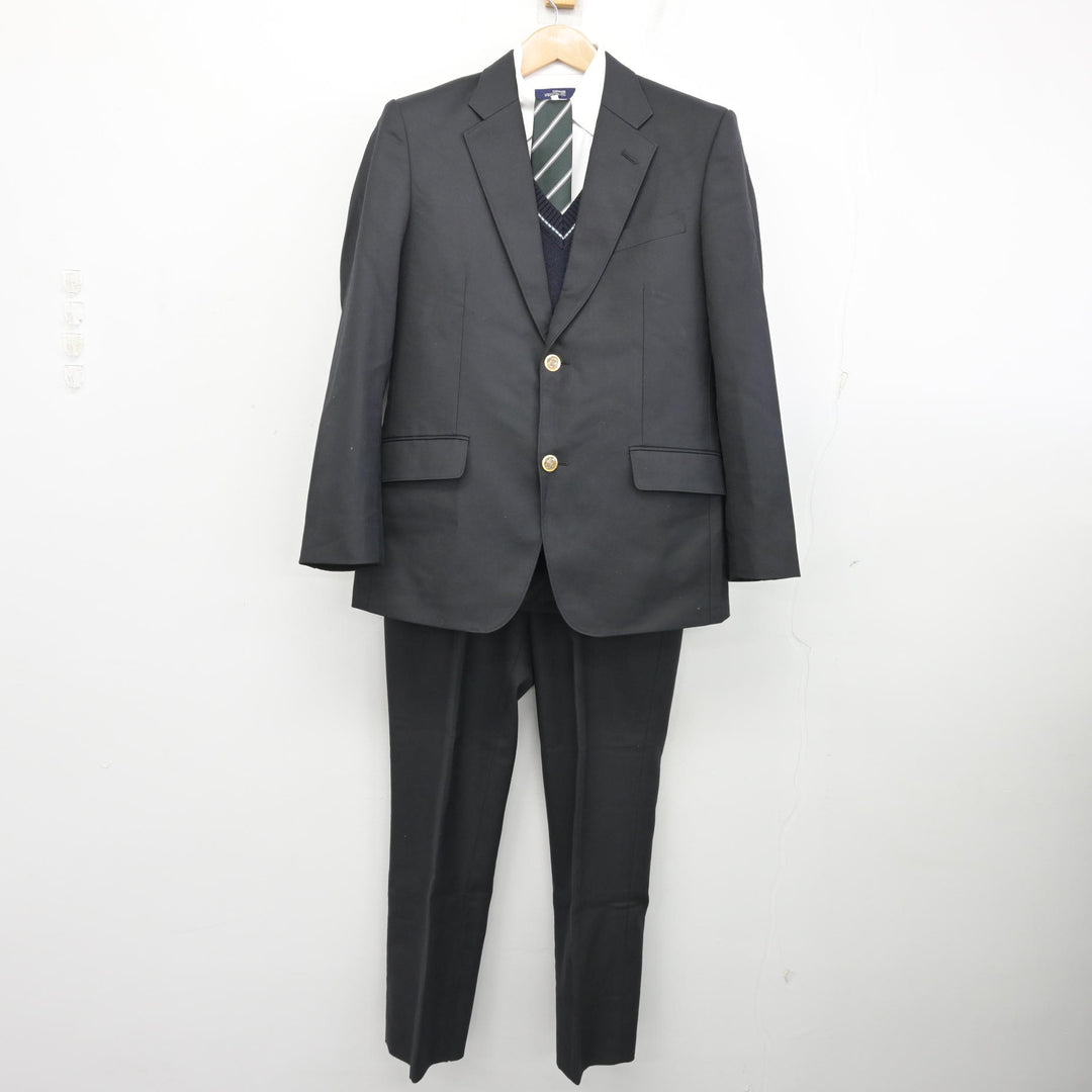 甲府市立南中学校　男子制服 中古】山梨県 甲府南高等学校 男子制服 5点 (ブレザー・ニット・シャツ