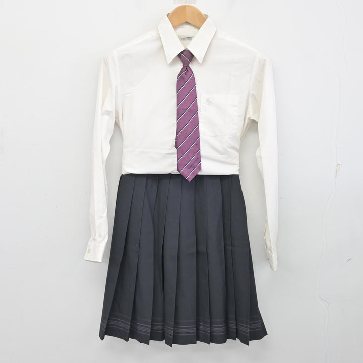 中古】山梨県 甲府商業高等学校 女子制服 5点 (ブレザー・ニットベスト