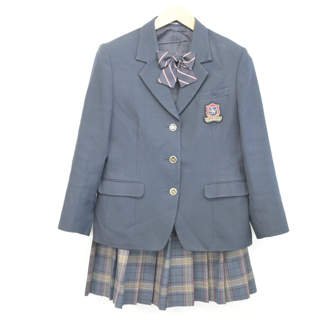 中古】北海道 札幌北斗高等学校 女子制服 3点 (ブレザー・スカート