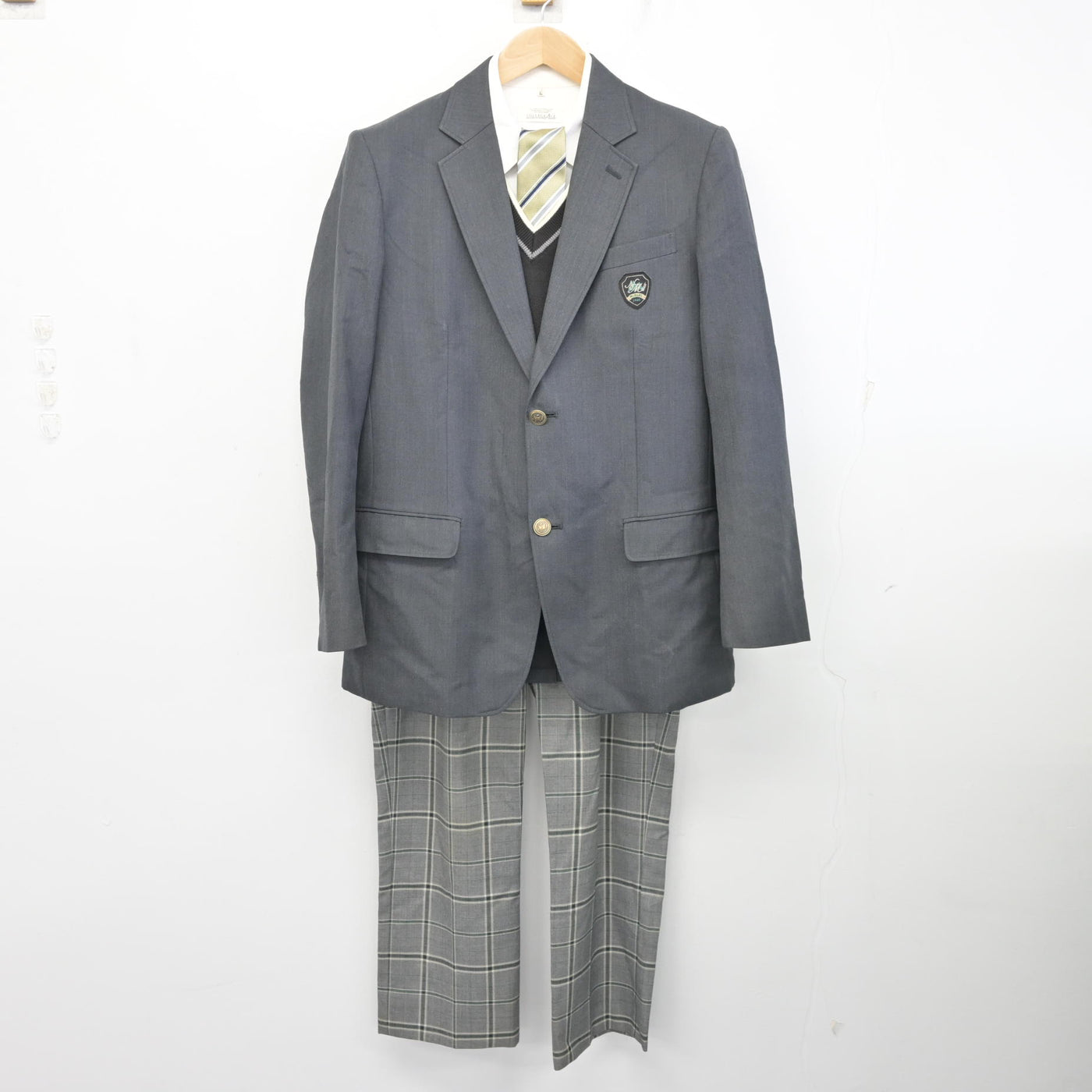 中古】新潟県 新津南高等学校 男子制服 5点 (ブレザー・ニット・シャツ 中古】新潟県 新津南高等学校 男子制服 5点 (ブレザー・ニット・シャツ