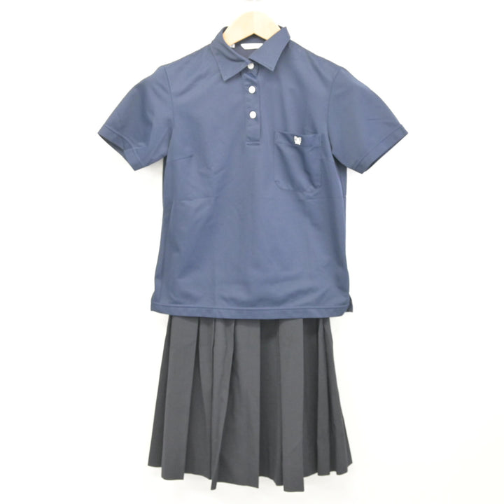 中古】愛知県 半田高等学校 女子制服 2点 (シャツ・スカート) sf133701 