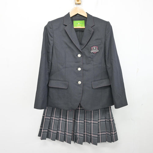中古】千葉県 明聖高等学校 女子制服 4点 (ブレザー・シャツ・スカート