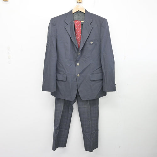 中古】兵庫県 神戸龍谷高等学校 男子制服 2点 (ブレザー・ズボン