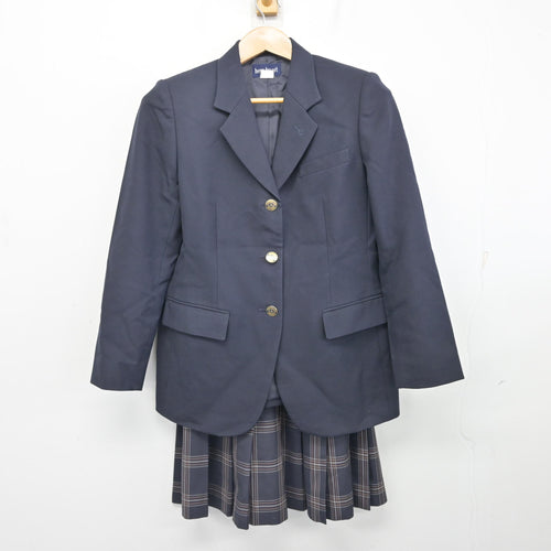 中古】大阪府 大阪ビジネスフロンティア高等学校 女子制服 4点