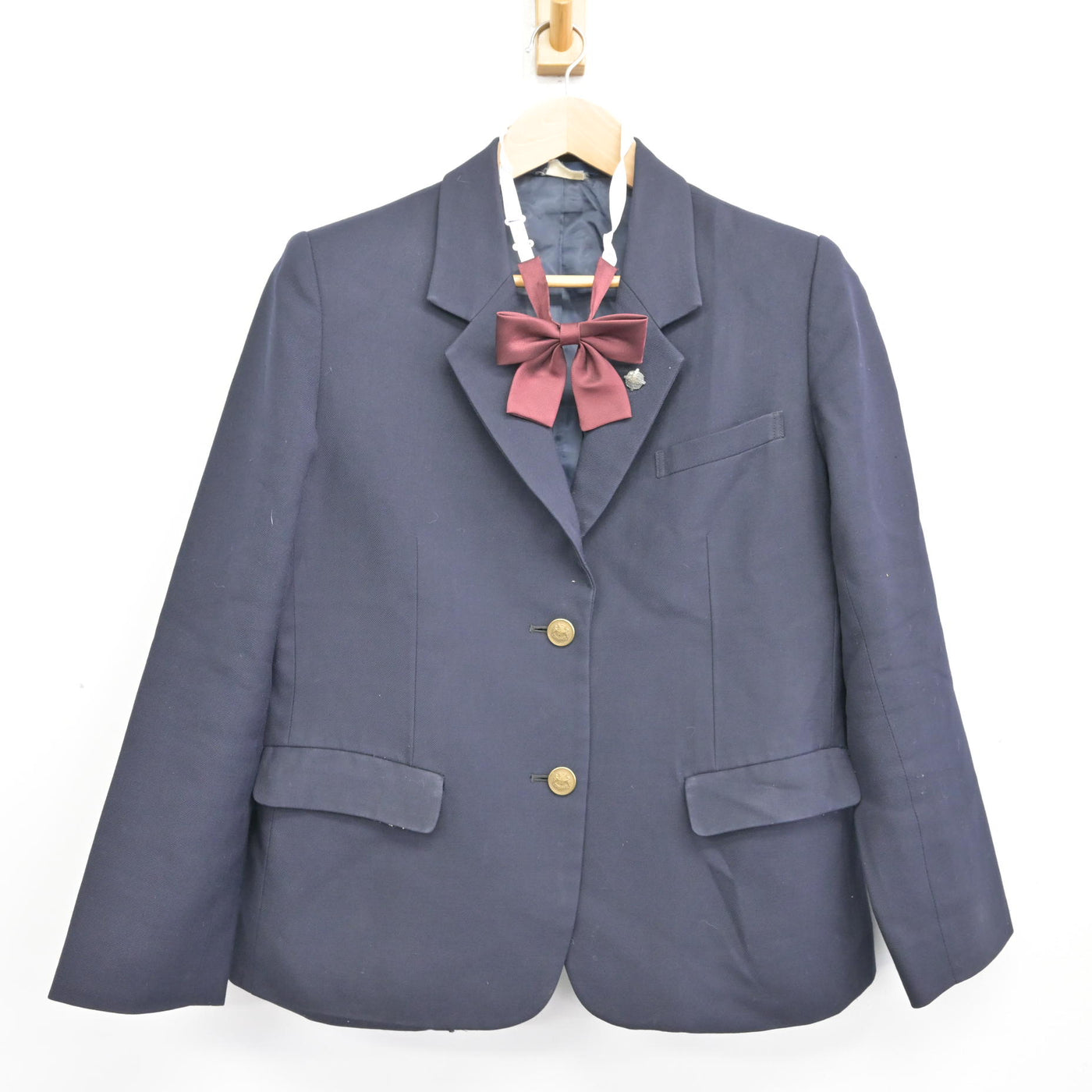 中古】東京都 豊島高等学校/旧制服 女子制服 5点 (ブレザー・スカート