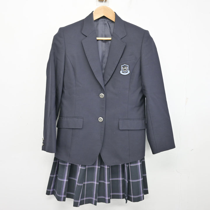 中古】茨城県 霞ヶ浦高等学校 女子制服 2点 (ブレザー・スカート