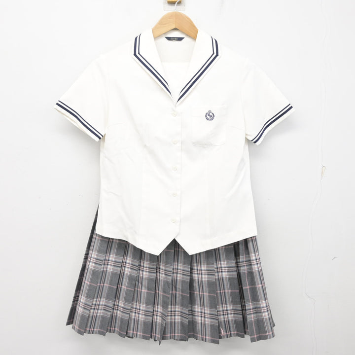 中古】愛媛県 松山学院高等学校 女子制服 2点 (ブラウス・スカート