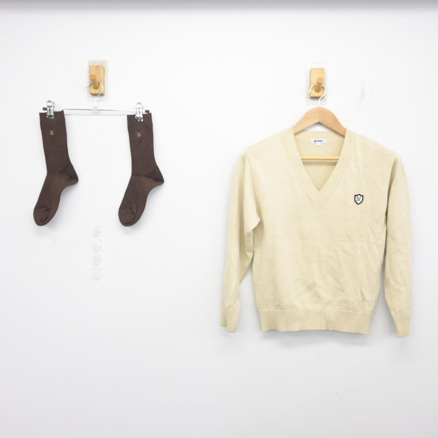 中古】茨城県 土浦日本大学高等学校 女子制服 2点 (ニット) sf134229