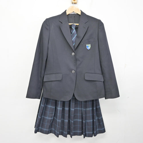中古 神奈川県 横浜清風高等学校 女子制服 3点 ニット・シャツ・スカート sf113448 中古制服通販